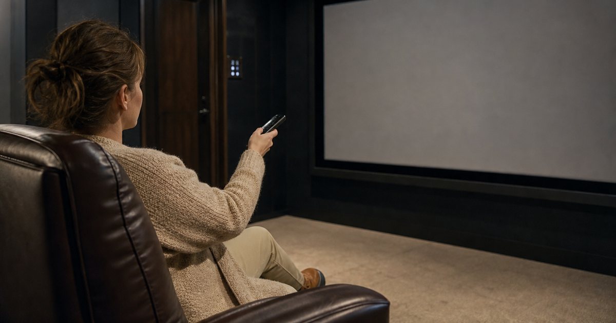 Can a bespoke home cinema be simple enough for a house guest to operate?