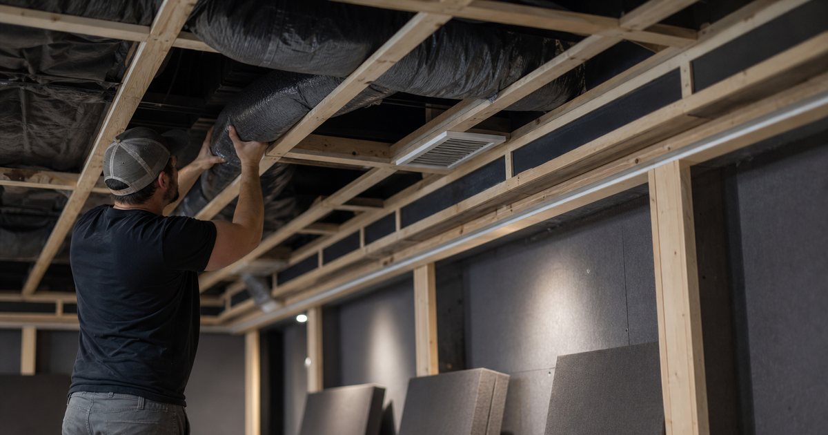 How do you ventilate a sealed home cinema room without adding audible noise?